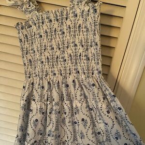 Hill House Navy and White Smocked Dress